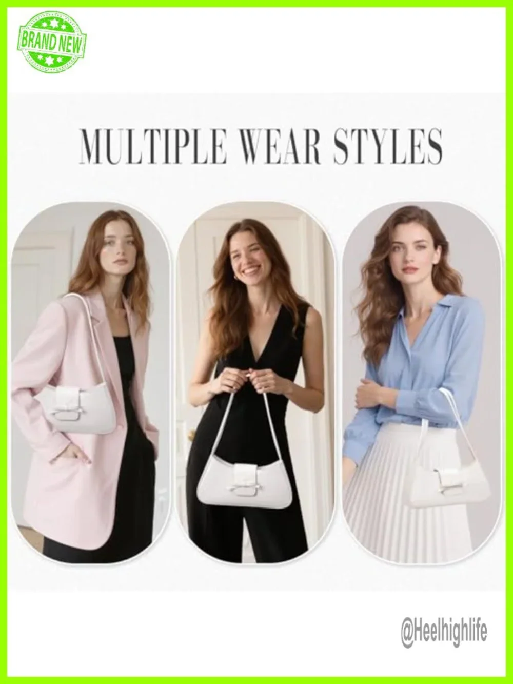 Faux Leather Hobo Shoulder Bag with Bow Accent, Magnetic Snap & Zipper Closure,
